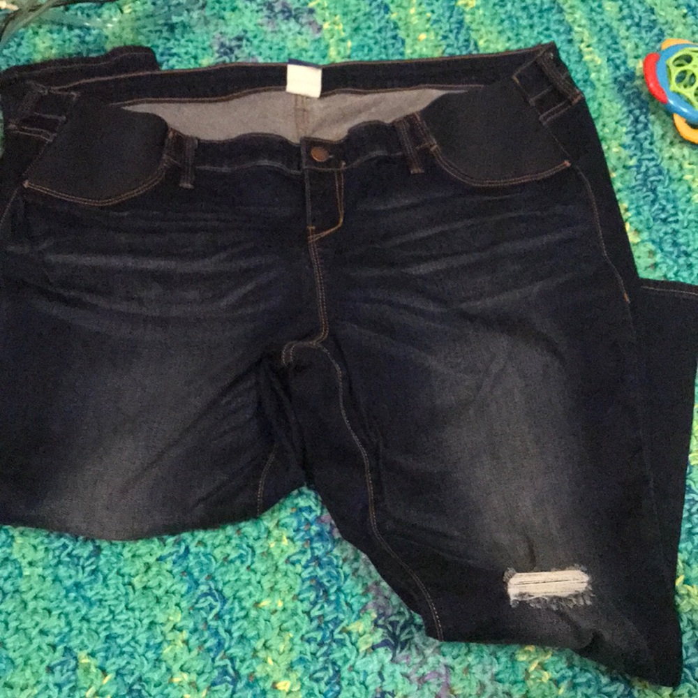 Old navy maternity rockstar jeans 18 short